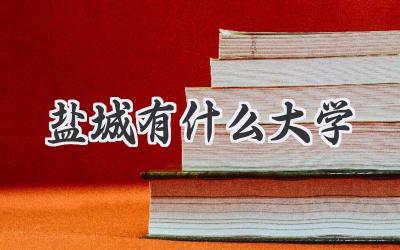 盐城有什么大学
