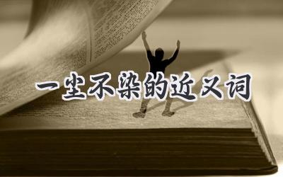 一尘不染的近义词