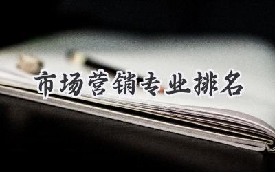 市场营销专业排名
