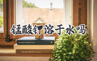 锰酸钾溶于水吗