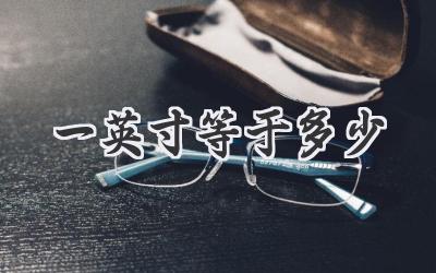 一英寸等于多少