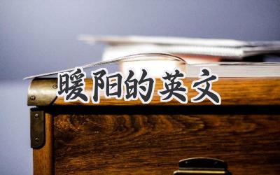 暖阳的英文