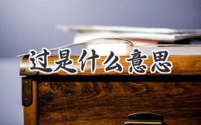 过是什么意思