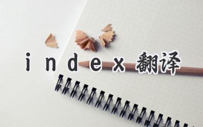 index翻译