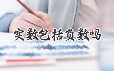 实数包括负数吗