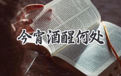 今宵酒醒何处
