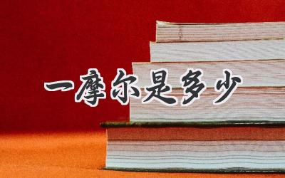 一摩尔是多少