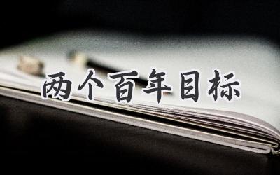 两个百年目标