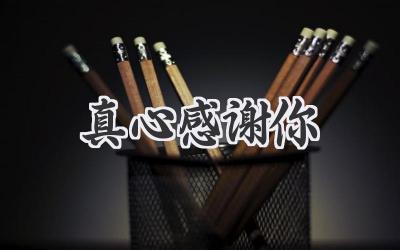 真心感谢你