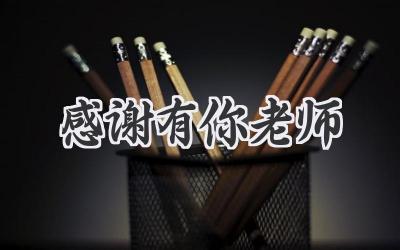 感谢有你老师