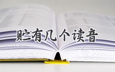 贮有几个读音