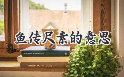 鱼传尺素的意思
