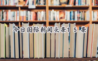 今日国际新闻头条15条