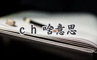ch啥意思