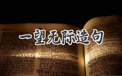 一望无际造句