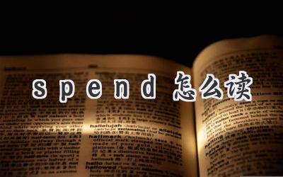 spend怎么读