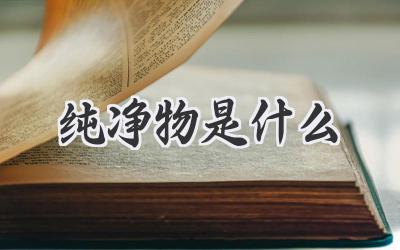 纯净物是什么