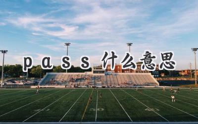 pass什么意思