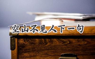 空山不见人下一句