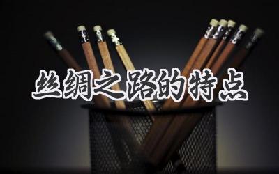 丝绸之路的特点