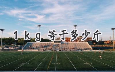 1kg等于多少斤