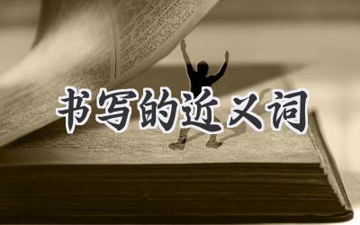 书写的近义词