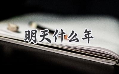 明天什么年