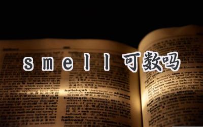 smell可数吗