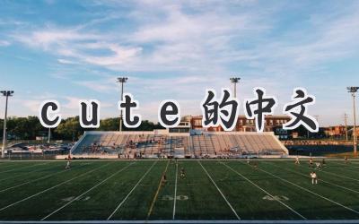cute的中文