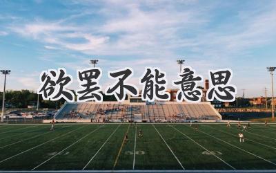欲罢不能意思