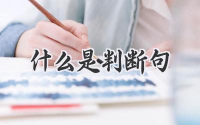 什么是判断句