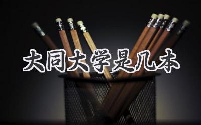 大同大学是几本