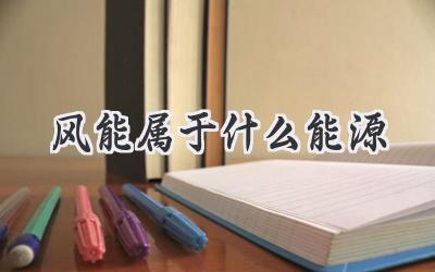 风能属于什么能源