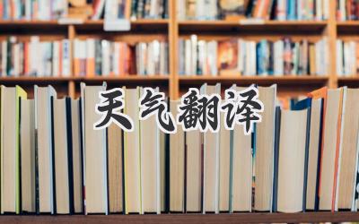天气翻译