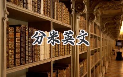 分米英文