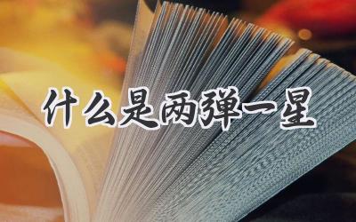 什么是两弹一星
