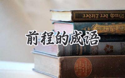前程的成语