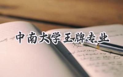 中南大学王牌专业