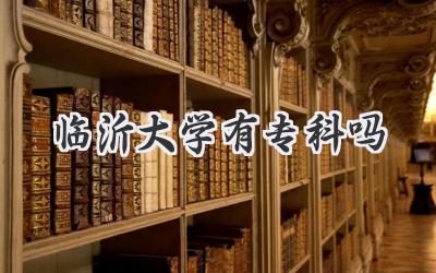 临沂大学有专科吗