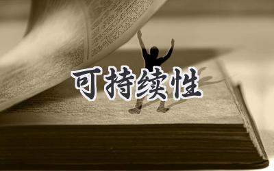 可持续性