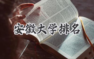 安徽大学排名