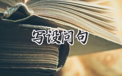 写设问句