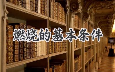 燃烧的基本条件