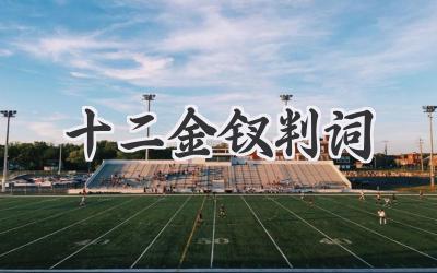 十二金钗判词