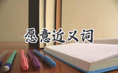 愿意近义词