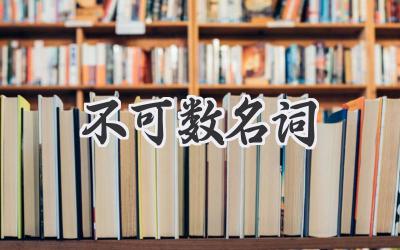 不可数名词