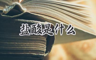盐酸是什么