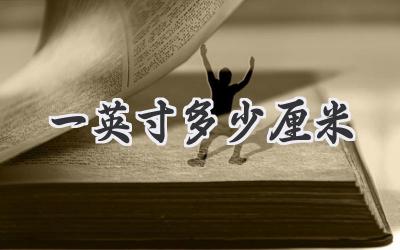 一英寸多少厘米