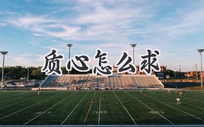 质心怎么求