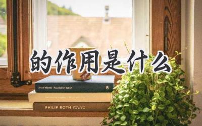的作用是什么